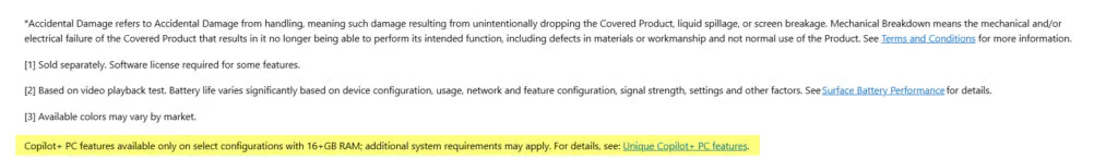 Microsoft Introduces Budget-Friendly 8GB Surface Laptops That Don't Meet Copilot+ Standards 2 Official information on the Microsoft site