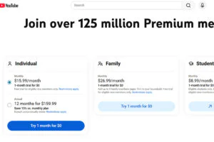 YouTube Premium Pricing
