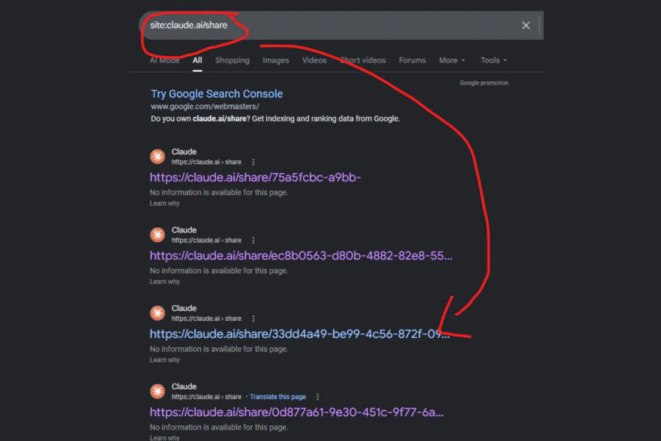 Claude Shared Conversations Removed After Google Search Exposed Sensitive User Data