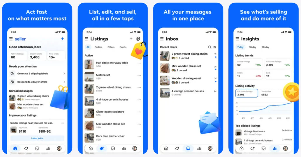 Facebook Launches Seller App for Marketplace With Business Tools 2 Seller App on the App Store