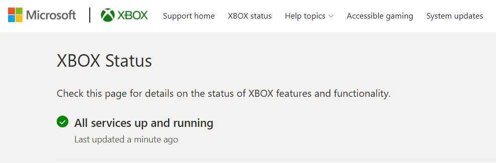 Xbox Services Suffer Widespread Outage as Microsoft Works on a Fix 3 Xbox Status Page