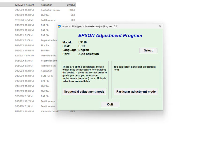 Epson L3160 Resetter 2 Epson L3160 Resetter
