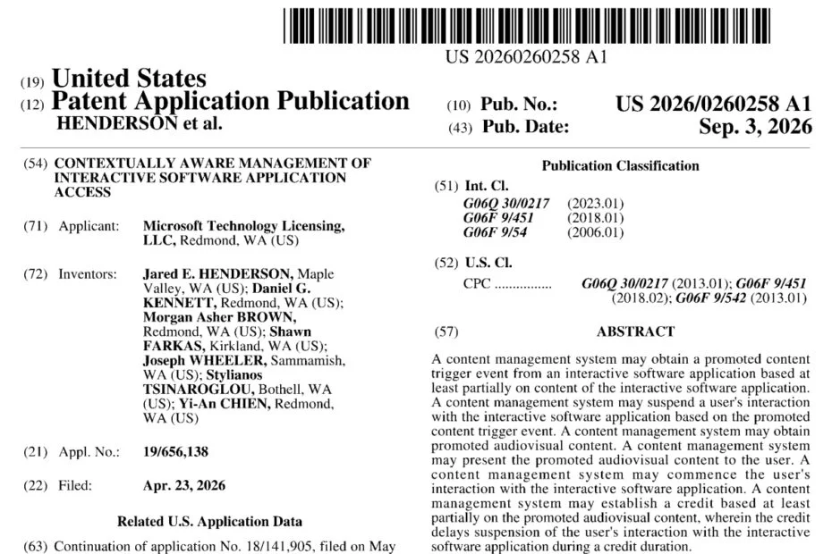 Microsoft Patent Reveals New Ad System for PC and Console Games