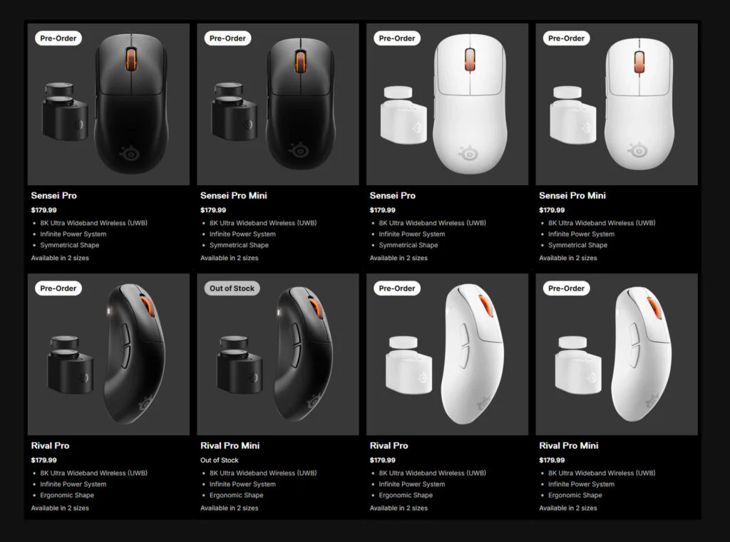SteelSeries Launches Sensei Pro and Rival Pro Mice with UWB Wireless 2 Pre-orders are already available for Rival Pro and Sensei Pro