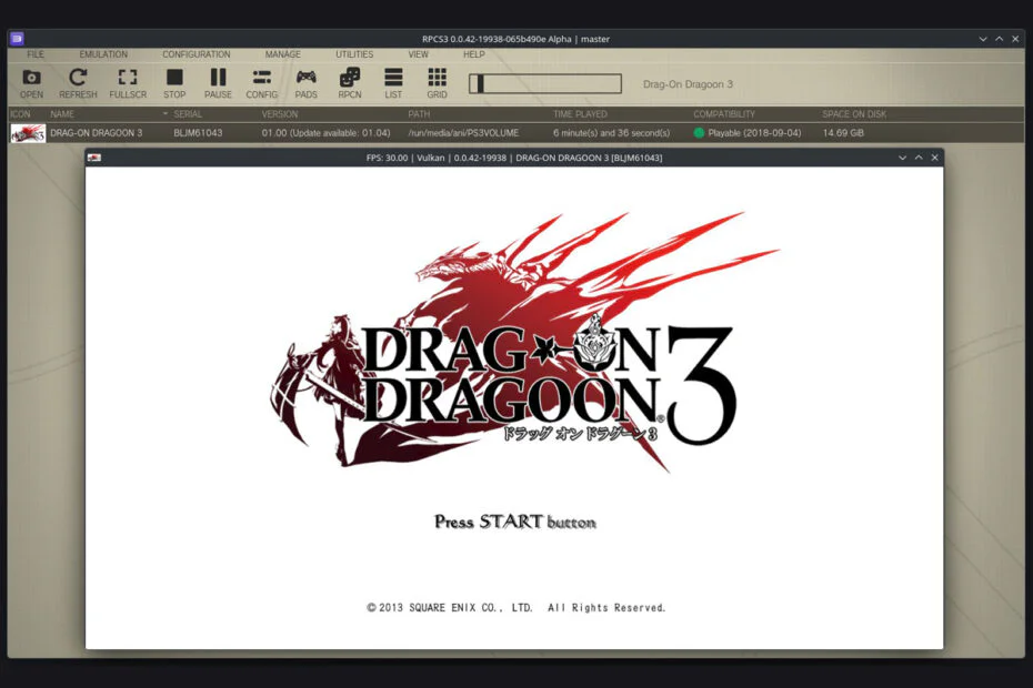 RPCS3 Adds Plug-and-Play Support for Original PS3 Game Discs